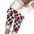 thumbnail image 2 of Lolmot Fleece Lined Leggings for Women Plus Size High Waist Thick Tights Stretchy Workout Yoga Pants Christmas Plaid Snowflake Print Winter Warm Plush Pants, 2 of 6