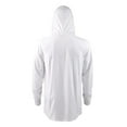 thumbnail image 2 of Men's Cotton Workout Active Long Sleeve Pullover Hoodie Casual Hooded Sweatshirts, White, Medium, 2 of 3