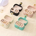 thumbnail image 6 of Dalrosia Small Jewelry Ring Box Mini Travel Jewelry Case Portable Ring Storage Case for Rings Earrings, Gifts for Women Girls, 6 of 6