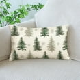 thumbnail image 6 of Uuowzo Christmas Printed Christmas Tree Lumbar Pillow Cover Holiday Decoration Indoor Christmas Decorations, Christmas Gifts for Family, Green, 6 of 6