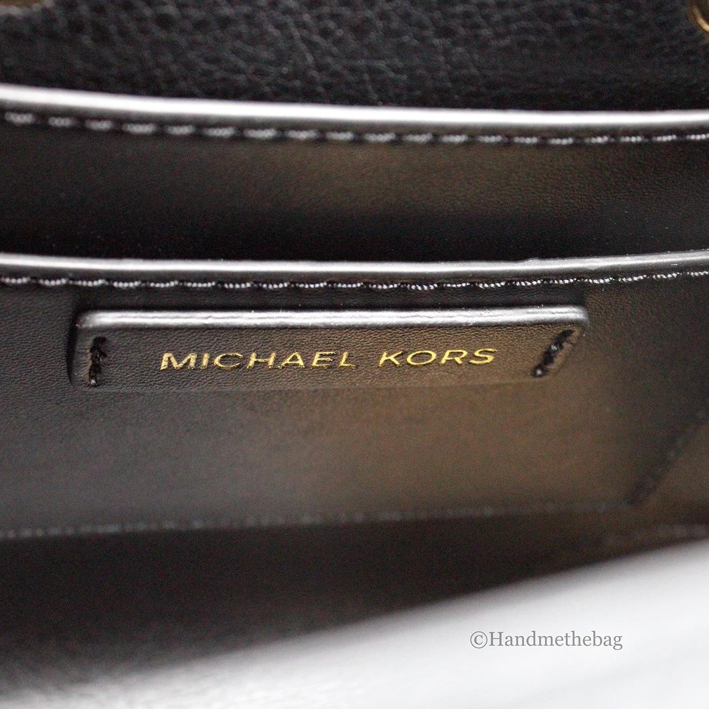 Michael Kors Mercer Small Black Pebbled Leather Shoulder Bucket 