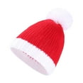 thumbnail image 4 of Douhoow Family Matching Christmas Hat,Adult Baby Red Knitted Pom Pom Ball Beanie Hat, 4 of 9