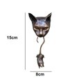thumbnail image 2 of Gato Aldaba De Puerta Escultura Gato Captura Ratón Escultura De Pared Colgante De Resina Para Patio Sala De Estar Scienceny HA037100-00, 2 of 6