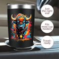 thumbnail image 4 of Colorful Cow Tumbler Black 20 Oz Stainless Steel Insulated Tumbler - Watercolor Tumbler - Son,Daughter,Child Gifts - Birthday,Back to School Gifts, 4 of 8
