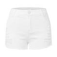 thumbnail image 5 of Shorts for Women Plus Size,Trendy Women's High Waisted Distressed Casual Shorts for Summer Ripped Hem Design for Effortless Style for Everyday Wear Must-Have Fashion Staple, 5 of 8
