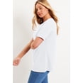 thumbnail image 2 of June & Vie Women's Plus Size Short-Sleeve Crewneck One + Only Tee, 2 of 5