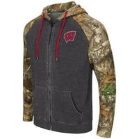 Wisconsin Badgers Product Image University Of Wisconsin Badgers Men S Camo Full Zip Realtree Hoo