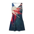 thumbnail image 6 of Axiiglly Summer Dresses for Women 4th of July Mini Dress Flag Print Casual Tank Dresses Independence Day Beach Dresses Patriotic Sleeveless Sundresses with Pockets, 6 of 7