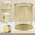 thumbnail image 4 of LZLINGMEI 1PC Pen Holder, Metal Pencil Holders Makeup Brushes Cup for Preppy Room Decor Office Bedroom(Gold), 4 of 9