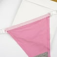 thumbnail image 4 of Bigersell Matching Underwear Clearance Boy Short Underwear Woman Briefs Panty Style P-780 Polyester Cheeky Panties Ladies Thongs Briefs High Waist Women's Panties Pink S, 4 of 7