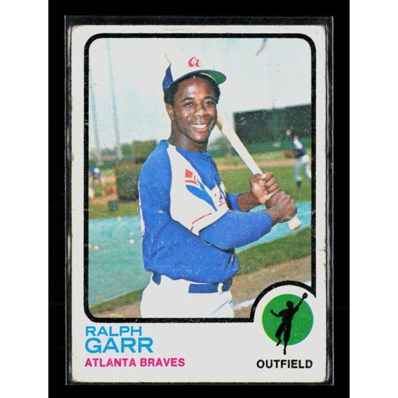Collectible 1973 Topps Ralph Garr #15 Atlanta Braves Baseball Card Atlanta Braves MLB Baseball Trading Card