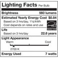 thumbnail image 5 of Cree Lighting R20 Indoor Flood 50W Equivalent LED Bulb, 560 lumens, Dimmable, Soft White 2700K, 25,000 hour rated life, 90+ CRI | 1-Pack, 5 of 5