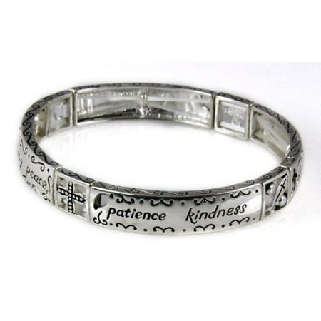 Womens Peace Bracelet - Galatians 5:22 Fruits of the Spirit Stretch Bracelet Love Joy Peace C...