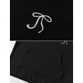 thumbnail image 5 of OYYN Girls Graphic Jogging Suits Sweatsuits 2 Piece Set Oversized Hoodie and Sweatpants Clothes (Black 5-6 Years), 5 of 7
