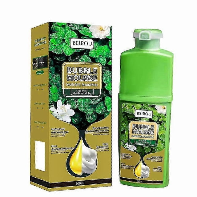1-3X 500ml Healthy Herbal Hair Dye Household Bubble Foam Hair Dye