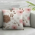 thumbnail image 3 of Creowell  Throw Pillow Covers Pink Cute Floral Bird Home Sweet Home Love Yourself Abstract Blossom Decorative Pillow Cases Home Decor Standard Square Pillowcases, 3 of 5