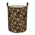 thumbnail image 1 of Fotbe Flying Furry Honey Bees Cesto de Ropa con Asas, Cesto Impermeable de Gran Capacidad, Bolsa de Lavado para Dormitorio, Cesto de Ropa con Ruedas y Asas-Small, 1 of 6