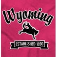 thumbnail image 2 of Wyoming Rodeo Cute Cursive Souvenir Men's Graphic T Shirt Tees Brisco Brands X, 2 of 6