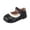 Black, variant on Toddler Girls Mary Jane Shoes Floral Cut-Out Oxfords Dress Flats