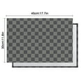 thumbnail image 6 of Dark Gray and Light Gray Checkered Pattern Summer Placemats Table Placemats Set Of 4-Linen Kitchen Washable Placemats Table Mats 11.8"x17.7" Non-Slip Heat Resistant, 6 of 6