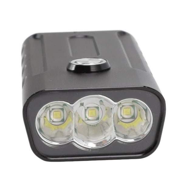 Faro De Bicicleta, Fácil Fijación 3 Modos 3 T6 LED Control De Temperatura IPX5 Luz De Bicicleta Recargable Impermeable Para Ciclismo