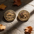 thumbnail image 6 of YZHMYR Metal Commemorative Coin Collectible Gift Male Enthusiast Exquisite Craftsmanship Historical Themed Memorabilia Vintage Collectible Decor For Home Office Desktop Display Collector Holiday Gift, 6 of 7