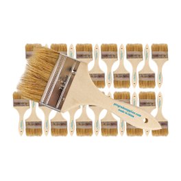 Set De 3 Pinceaux Plats Pro-Grade – Intérieur/extérieur, Pour Murs Et Finitions