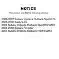 thumbnail image 2 of TEC Front Rear Ceramic Brake Pads Kit for Car Subaru Impreza Forester Saab 9-2X KTC-100485, 2 of 10