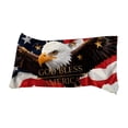 thumbnail image 2 of Boovnll American Flag Beach Towel Red White Blue Stars Stripe Microfiber Beach Towels, Absorbent Quick Dry Sand Free Beach Towel for Beach Yoga Pool Beach Towels Oversized, 31x63", 2 of 6