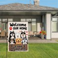 thumbnail image 3 of Joocar Spring Garden Flag Welcome Our Home Dogs Rule Linen Summer Garden Flags for Outside 12x18 inch, 3 of 5