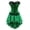 Green 1, variant on Corset with Skirt for Women Steampunk Tight Lace Overlay Party Set Green 6XL