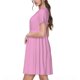 thumbnail image 2 of Balery Pink Vestidos sueltos de manga corta para mujer, vestidos de verano 2025, vestidos casuales de corte A con vuelo., 2 of 6