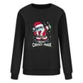 thumbnail image 3 of Longs Chandails de Noël pour Femmes Mode Décontractée Imprimé de Noël Col Rond Chandail Manches Longues Chandails pour Femmes Col Haut Chandails pour Femmes, 3 of 7