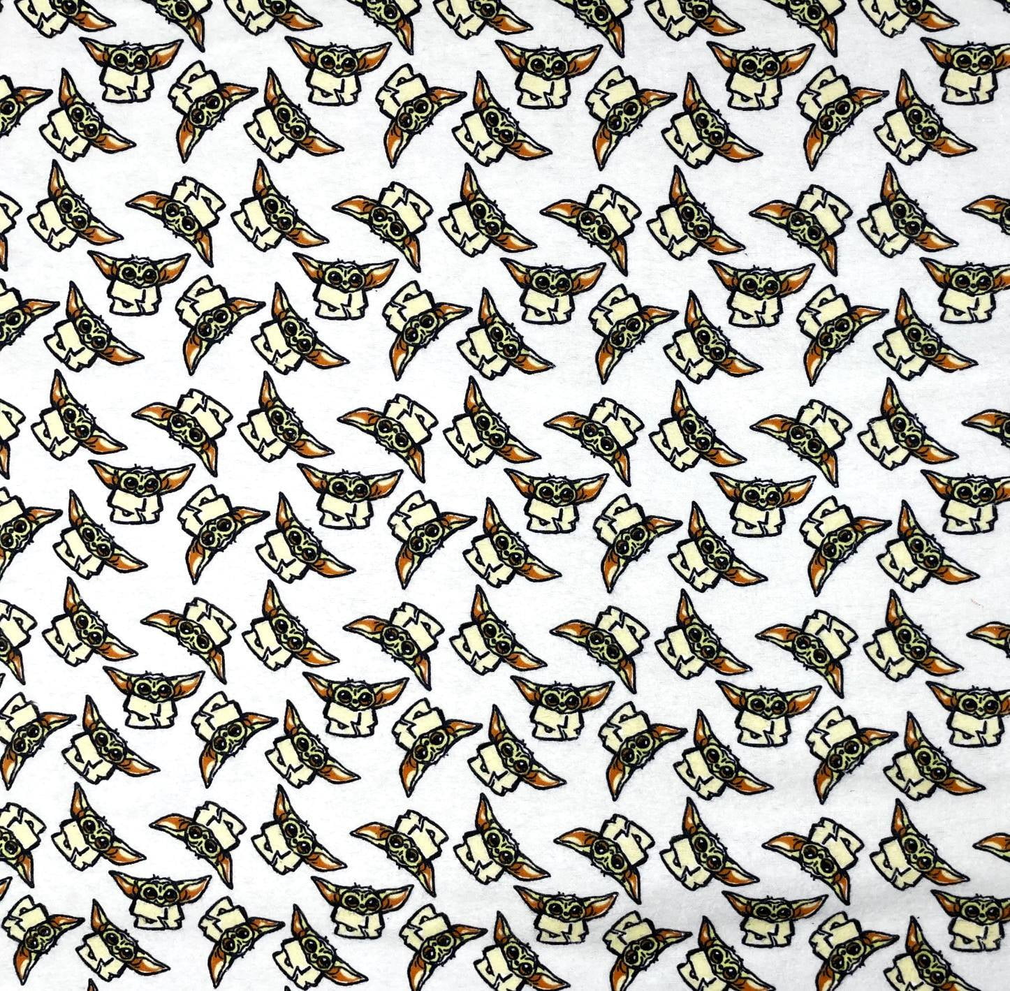 1 Yard - Star Wars Baby Yoda Flannel Cotton Fabric (Great for Quilting, Sewing, Craft Projects, Throw Blankets & More) 1 Yard X 44"