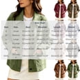 thumbnail image 3 of Edvintorg Women's Coats Plus Size Button Down Casual Jacket Long Sleeve Turndown Collar Loose Outerwear with Pocket Womens Fashion Wine S-3XL, 3 of 9