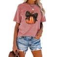thumbnail image 2 of Anbech It's Fall Yall Women Shirt Halloween Casual Tshirts Pumpkin Letter Graphic Short Sleeve Tops, 2 of 8