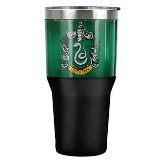  Spoontiques - Harry Potter Tumbler - Deathly Hallows Foil Cup  with Straw - Black - 20 oz : Health & Household