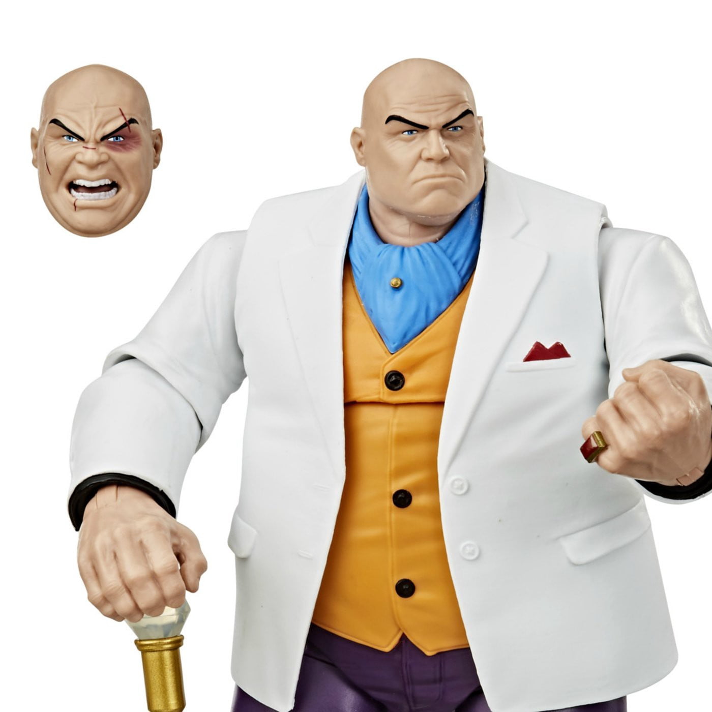 Hasbro Spider-Man Retro Marvel Legends Kingpin Action Figure Set, 3 Pieces