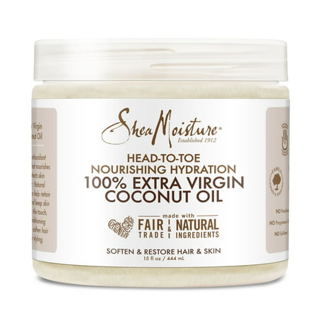 SheaMoisture 100% Xtra-Virgin Coconut Oil 15 Ounce Head-To-Toe, 15
