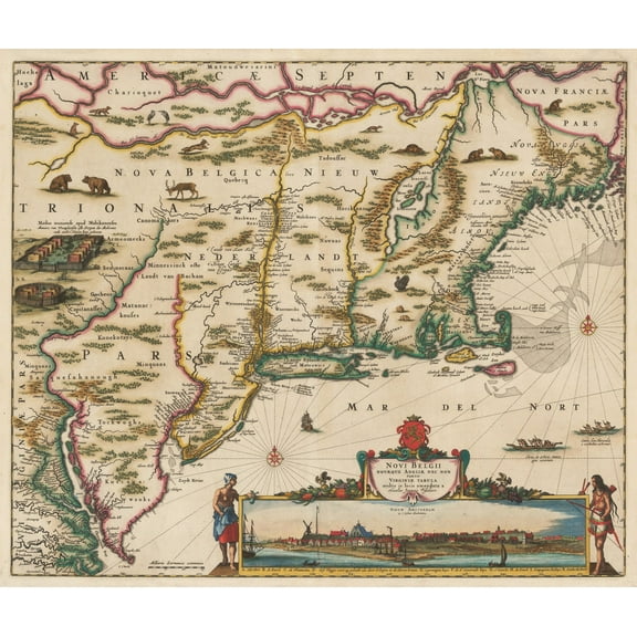 1656 Novi Belgii Novaeque Angliae Nec Non partis Virginiae...