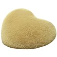 thumbnail image 1 of Heart Shaped Plush Carpet Water Absorbent Non-Slip Bathroom Rug Kitchen Mat, 1 of 10