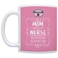thumbnail image 2 of ThisWear Nurse Practitioner Gifts I'm a Mom and a Nurse Nothing Scares Me Nurse Gifts Funny Nursing Graduation Gifts 11 ounce 2 Pack Coffee Mugs Pink, 2 of 4