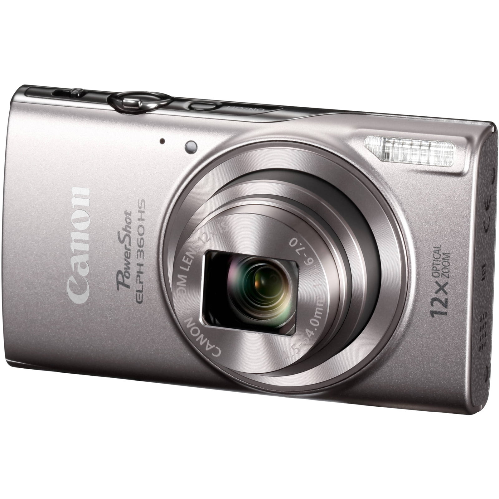 Vervagen Kort leven hoe Canon PowerShot ELPH 360 HS Digital Camera (Silver) - Walmart.com