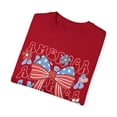 thumbnail image 3 of Coquette 4th of July America Bows Comfort Colors Shirt, 3 of 5