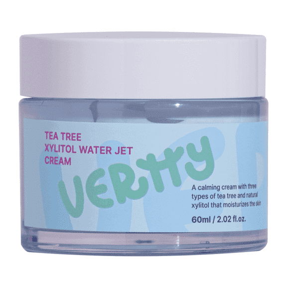 Vertty Tea Tree Xylitol Hydrating Facial Cream | Cooling, Redness Relief, Moisturizing Water Cream
