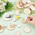 thumbnail image 5 of 130Pcs 0.8~3.1Inch Wooden Miniature Base Set 6Size Display Stand for Collectibles 200 Pcs Glue Point Dots Mini Circular Figure Base Round Wooden Model Bases for Collectibles, 5 of 7