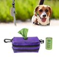 thumbnail image 4 of portátil de bolsas de para mascotas 600D Te Oxford Bolsas de recogida duraderas de bolsas para caca de perro para cor púrpura Colco Titular de residuos de caca, 4 of 8