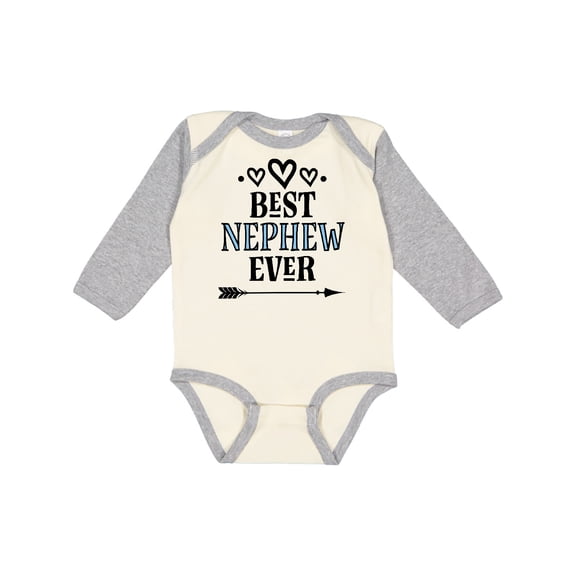 Inktastic Best Nephew Ever from Aunt Boys Long Sleeve Baby Bodysuit