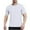 White, variant on Wyobmus Mens Summer T Shirts Slim Fit Short Sleeved Solid Color Crew Neck Tops Breathable Quick Dry Mesh Sport Blouses Shirts M-3X White