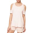 thumbnail image 1 of Playera básica Sanctuary Clothing con hombros descubiertos para mujer rosa extragrande, 1 of 1